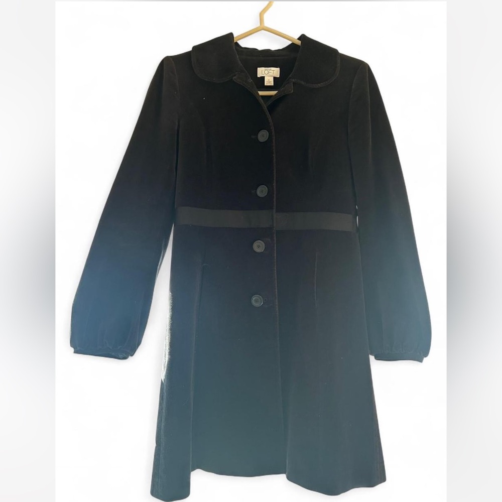 LOFT Black Trench Coat